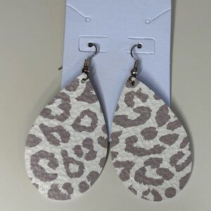 NEW Leopard Print Teardrop Earrings